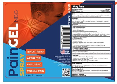 Paingel (Nacor   Pain Gel Spray 20 Methyl Salicilate 7menthol)